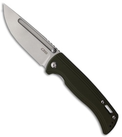 CJRB Cutlery Resource Liner Lock Knife Green G-10 (4.18" Stonewash AR-RPM9)