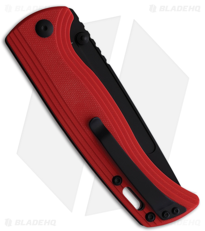 CJRB Cutlery Resource Liner Lock Knife Red G-10 (4.18" Black AR-RPM9)