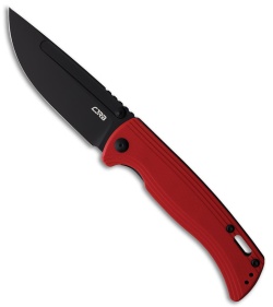 CJRB Cutlery Resource Liner Lock Knife Red G-10 (4.18" Black AR-RPM9)