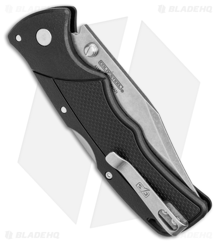 Cold Steel Verdict Clip Point Tri-Ad Lock Knife Black GFN (3" Stonewash)