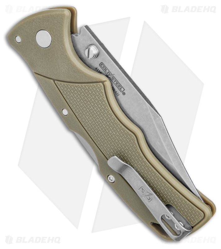 Cold Steel Verdict Clip Point Tri-Ad Lock Knife FDE GFN (3" Stonewash)