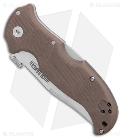 Cold Steel Bush Ranger Tri-Ad Lock Knife FDE G-10 (3.5" Satin S35VN) 31A