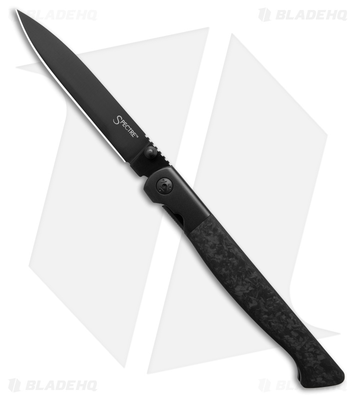 Cold Steel Drop Point Specter Liner Lock Knife Black Carbon Fiber (3.8" Black)