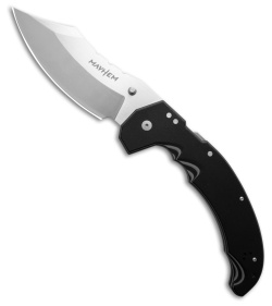 Cold Steel Mayhem Modified Cleaver ATLAS Lock Knife Black/Gray GFN (6" Satin)