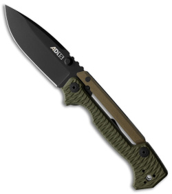 Cold Steel Demko AD-15 Scorpion Lock Knife OD Green G-10 (3.5" Black) 