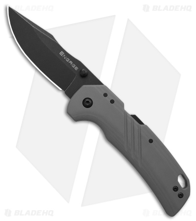 Cold Steel Engage Clip Point ATLAS Lock Knife Gray (3" Black ) AUS-10A