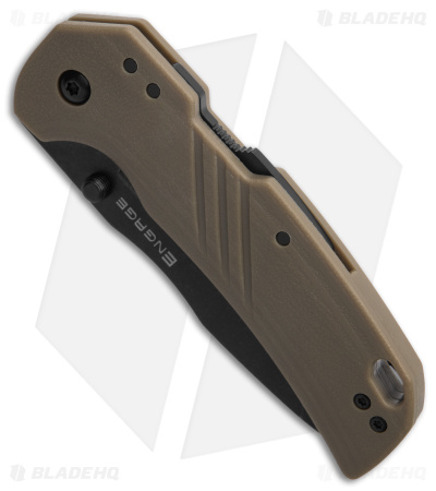 Cold Steel Engage Tanto ATLAS Lock Knife Tan FDE GFN (3" Black SW) 4116SS