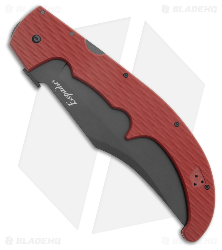 Cold Steel Espada XL Lockback Knife Ruby Red G-10 (7.5" Black)