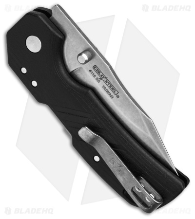 Cold Steel Engage ATLAS Lock Knife Clip Point Black GFN (2.5" Stonewash)