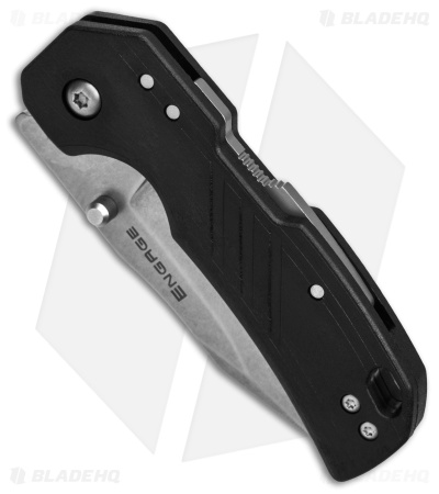 Cold Steel Engage ATLAS Lock Knife Clip Point Black GFN (2.5" Stonewash)