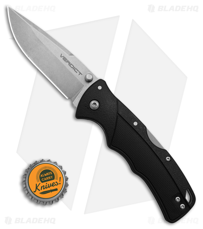 Cold Steel Verdict Tri-Ad Lock Knife Spear Point | Black GFN