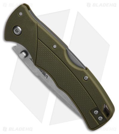 Cold Steel Verdict Tri-Ad Lock Knife Spear Point | OD Green - Blade HQ