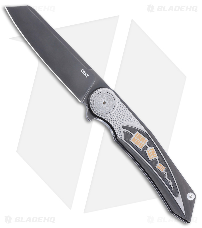 CRKT Fortuitous MagnaCut Liner Lock Knife Black Titanium w/Inlay (3.5" BW) 4014