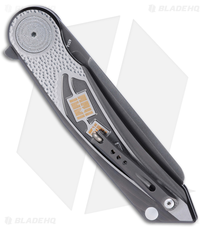 The CRKT Fortuitous MagnaCut Knife BLK GRY Ti BW - Blade HQ