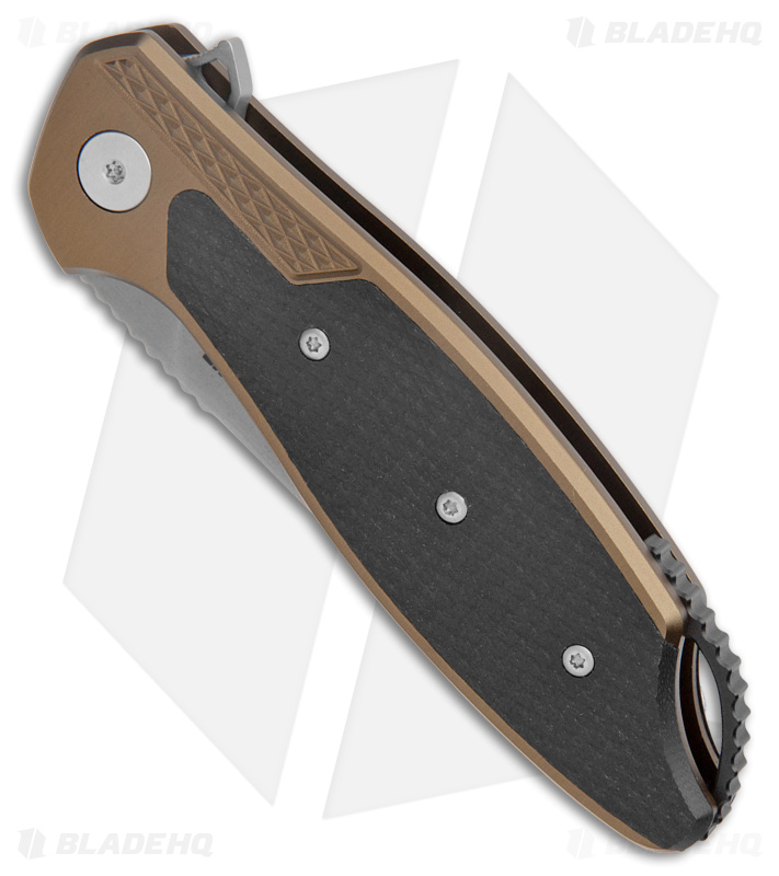 CRKT Ken Onion Jake Liner Lock Knife Bronze Aluminum (3.32