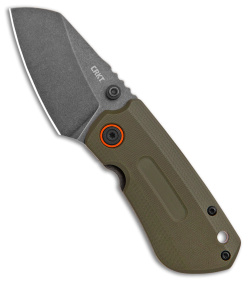 CRKT Schwarz Overland Compact Frame Lock Knife OD Green G-10 (2.24" Black) 6277
