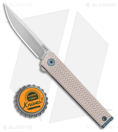 CRKT CEO Microflipper Liner Lock Knife Aluminum (2.36" Satin)