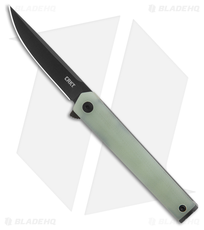 CRKT Limited Edition CEO Compact Knife Jade G-10 (2.61" Black 14C28N)