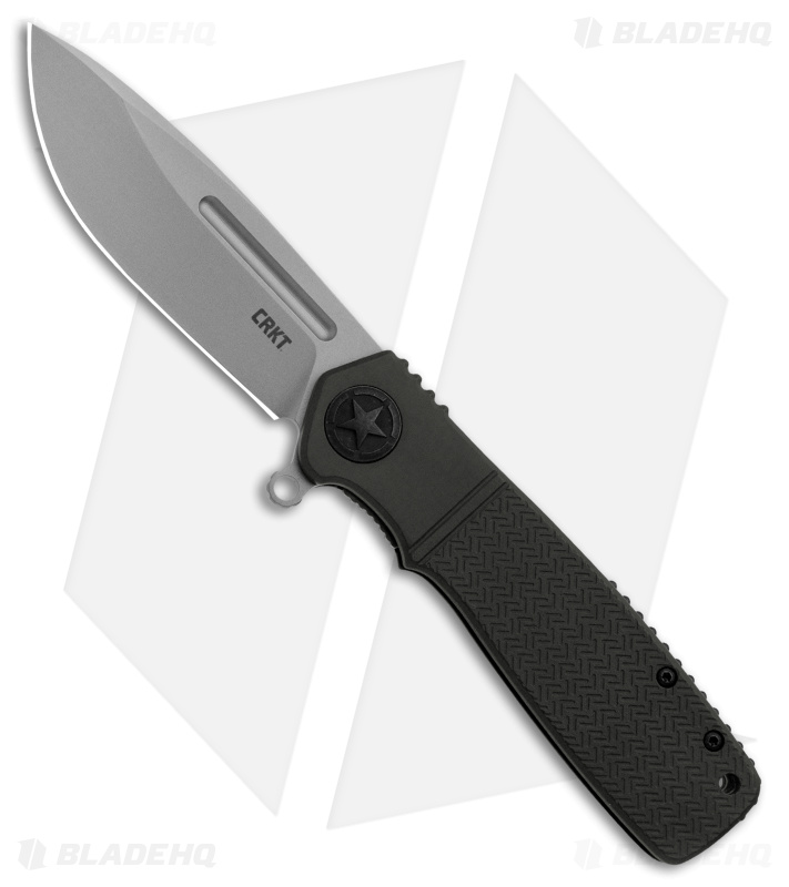CRKT Homefront Assisted Flipper Knife OD Green - Blade HQ