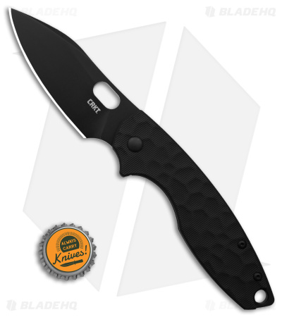 CRKT Pilar III Frame Lock Knife Hammered Texture Black G-10  (2.97" Black)