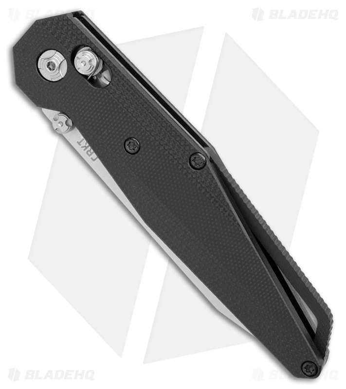CRKT LCBK Crossbar Lock Folding Knife G-10 Black (3.4" Bead Blast) 3830