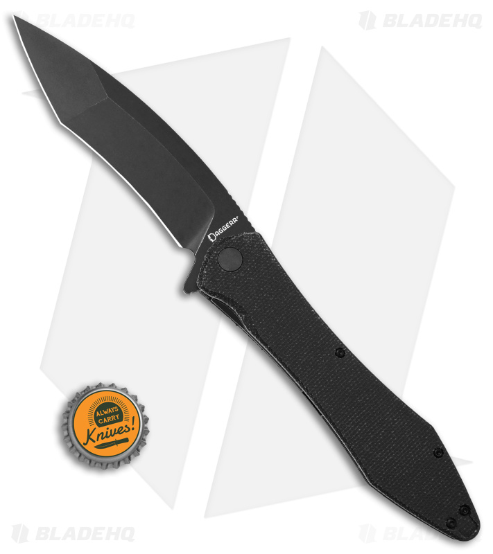 Daggerr Knives Bayun Liner Lock Knife Black Micarta ( 5" Black ) 