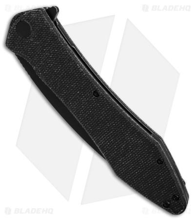 Daggerr Knives Bayun Liner Lock Knife Black Micarta ( 5" Black ) 