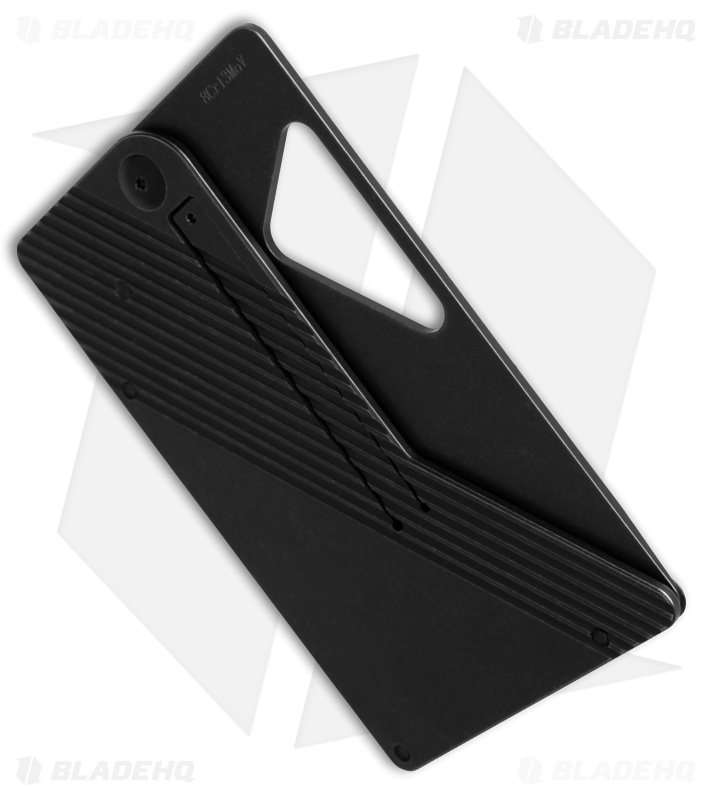 Daggerr Knives Card Knife Carbon Fiber/ Black Titanium  (3.3" Black)