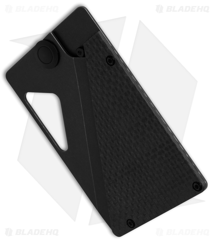 Daggerr Knives Card Knife Carbon Fiber/ Black Titanium  (3.3" Black)