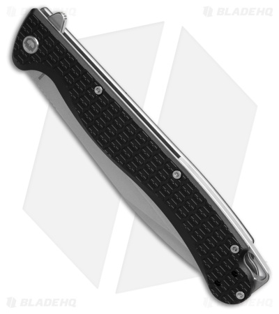 Daggerr Knives Finka Liner Lock Knife Black FRN (5" Stonewash)