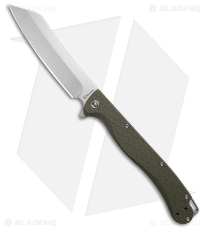 Daggerr Knives Tesak Liner Lock Knife Olive FRN (5" Stonewash)