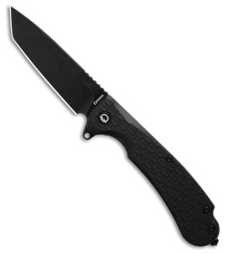 Daggerr Knives Yakuza Liner Lock Knife Black FRN (3.5" Black Stonewash)
