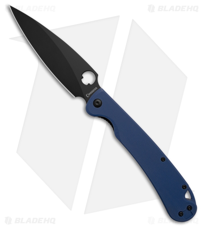 Daggerr Zhalo XL Liner Lock Knife Blue G-10 Black D2