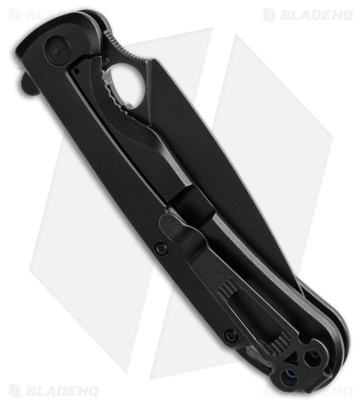 Daggerr Knives Arrow Frame Lock Flipper Knife Black SS  (4" Black D2)