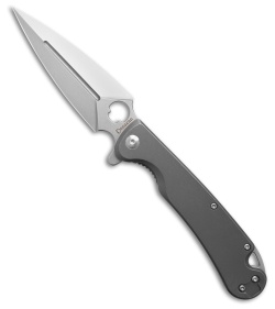 Daggerr Knives Arrow Frame Lock Flipper Knife Gray SS (4" Stonewash D2)