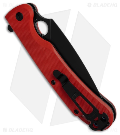 Daggerr Knives Arrow Liner Lock Flipper Knife Red G-10 (3.9" DLC D2)