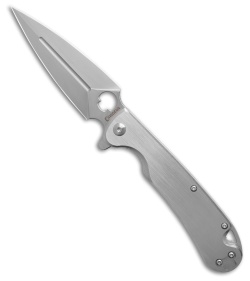 Daggerr Knives Arrow Frame Lock Flipper Knife Stainless (4" Satin D2)