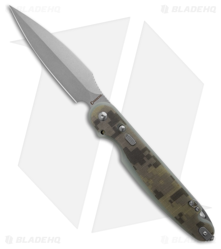 Daggerr Knives Nestor Button Liner Lock Knife Camo G-10 (4.75" Stonewash) 