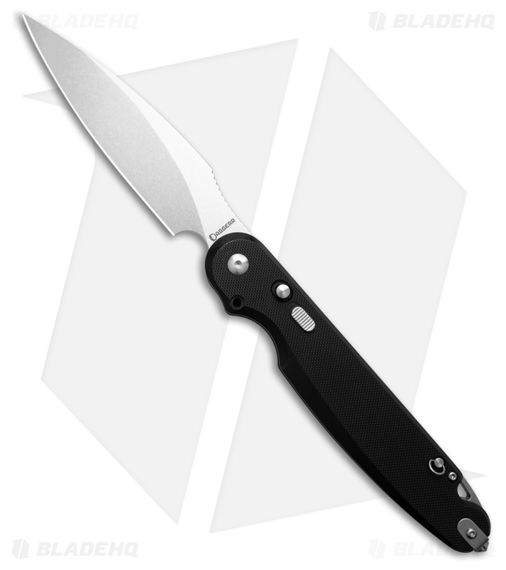 Daggerr Knives Parrot Button Liner Lock Knife Black G-10 SW