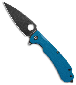 Daggerr Knives Resident Liner Lock Knife Blue FRN (3.5" Black SW) RSFRNBLUBW