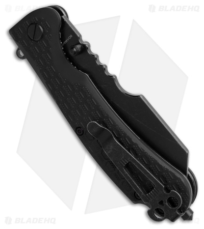 Daggerr Knives Rhino Liner Lock Knife  Black FRN (3.5" Black SW) RNFRNBKBW