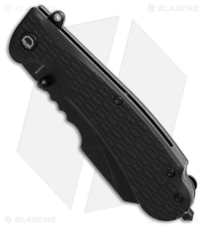 Daggerr Knives Rhino Liner Lock Knife  Black FRN (3.5" Black SW) RNFRNBKBW