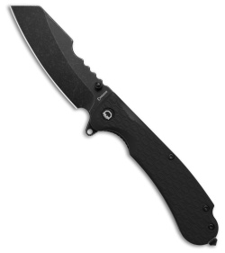 Daggerr Knives Rhino Liner Lock Knife  Black FRN (3.5" Black SW) RNFRNBKBW