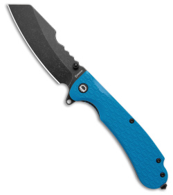 Daggerr Knives Rhino Liner Lock Knife Blue FRN (3.9" Black Stonewash) RNFRNBLUBW