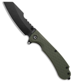 Daggerr Knives Rhino Liner Lock Knife Olive Green FRN (3.5" Black  SW)RNFRNOLBW 