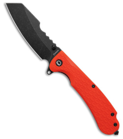 Daggerr Knives Rhino Liner Lock Knife Orange FRN (3.5" Black SW) RNFRNRNGBW