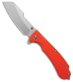 Daggerr Knives Rhino Liner Lock Knife Orange FRN (3.5" Stonewash) RNFRNRNGSW