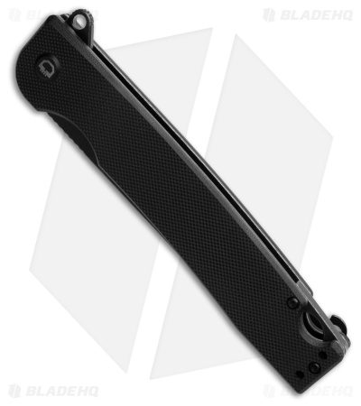 Daggerr Knives Ronin 2.0 Liner Lock Flipper Knife Black G-10 (3.75" BW)