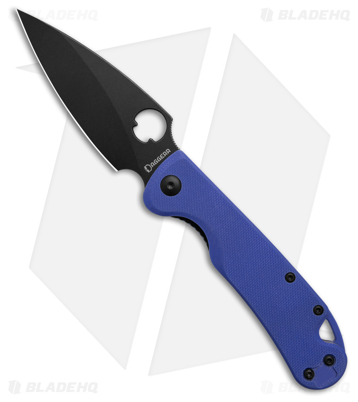 Daggerr Knives Zhalo Knife Blue G-10 + Black D2 - Blade HQ