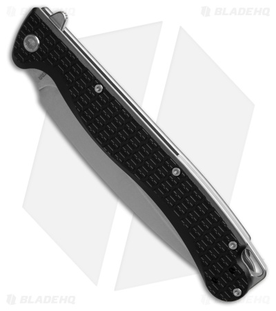 Daggerr Knives Vendetta Liner Lock Knife Black FRN (5" Stonewash)